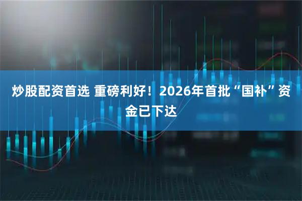 炒股配资首选 重磅利好！2026年首批“国补”资金已下达